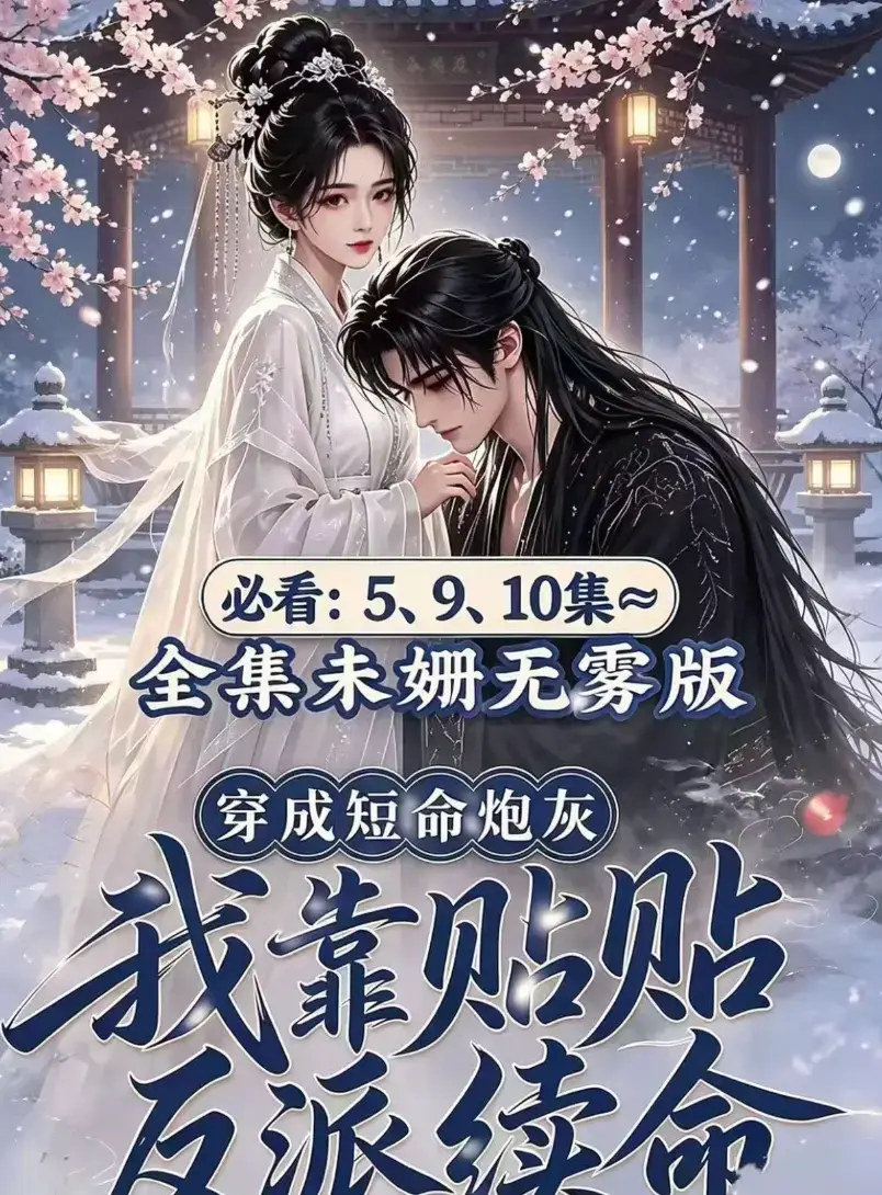 AI漫剧《穿成短命炮灰我靠贴贴反派续命》未删减高清全集免费看-穿书超甜爽剧全程无广告-网盘在线播放资源