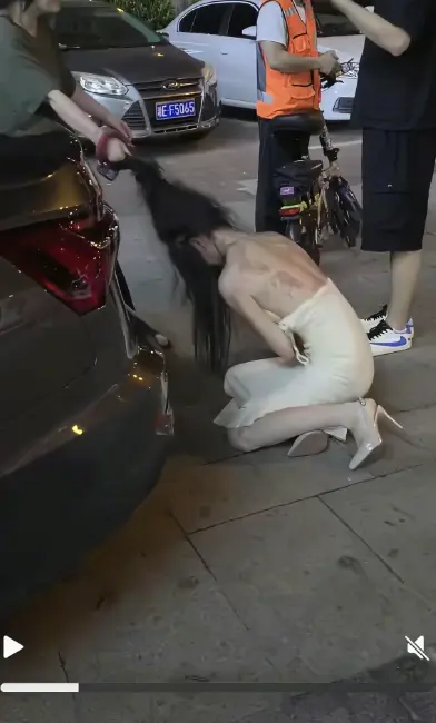 《白裙女子被抓头发跳河》全过程无删减视频-湘E车牌白裙女子跳河事件后续完整版-《白裙女子被抓头发跳河》高清免费在线播放
